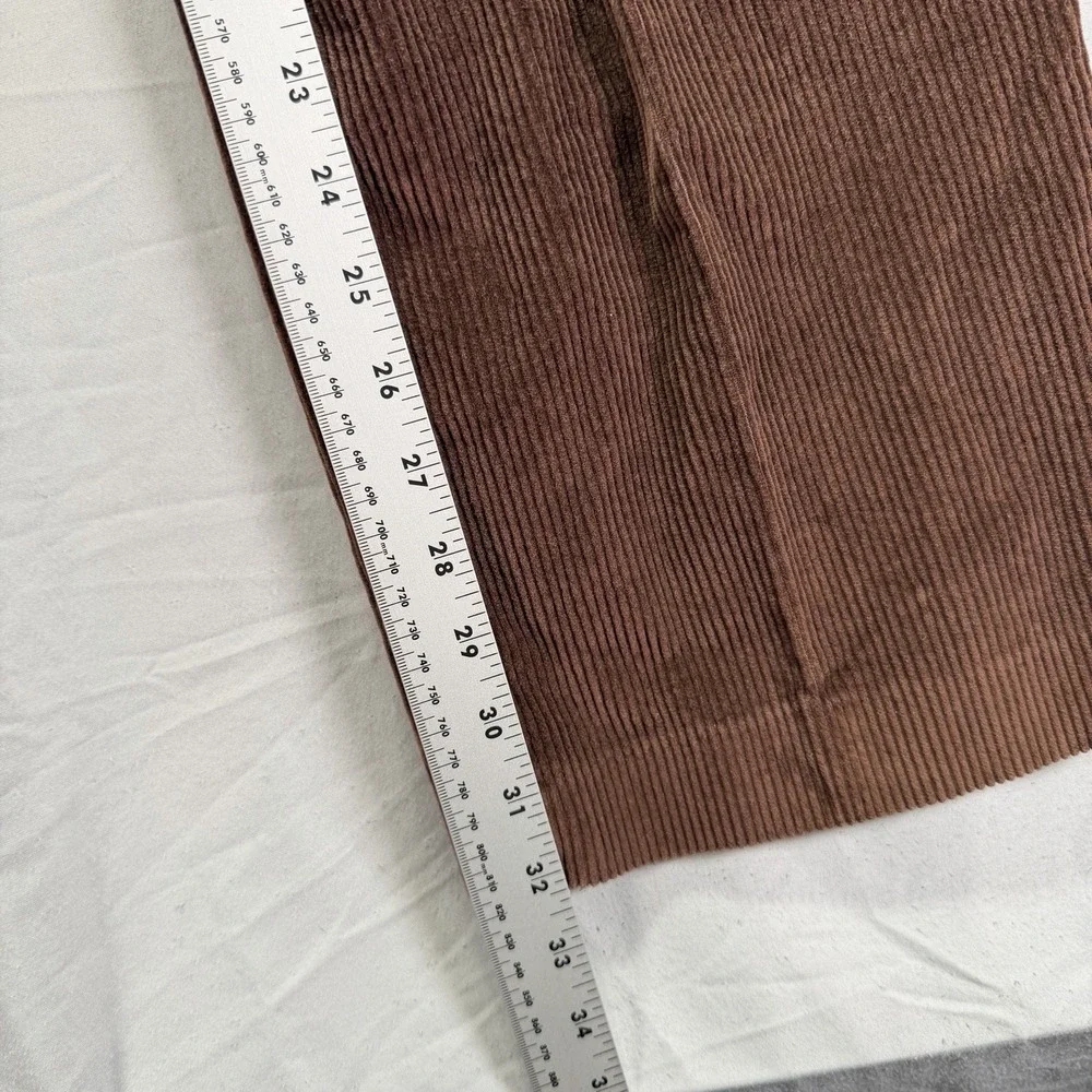 True Vintage 80s Bootcut Corduory Pants Mens 32x32 Brown Slim Whale Talon Zip